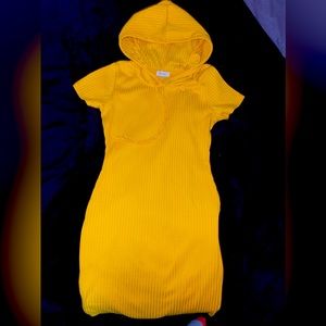 Yellow size medium Hoodie dress